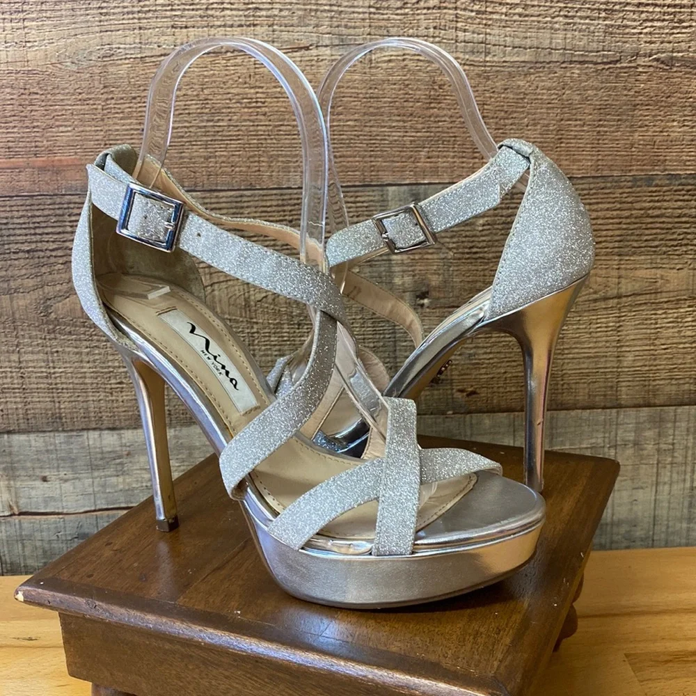 Nina New York Sparkle Queen Party Heels - Picture 1 of 6